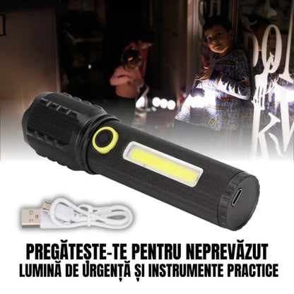 Sada taktického svetla s nemeckým laserom + puzdro + extra batéria ZADARMO – TitanLux™